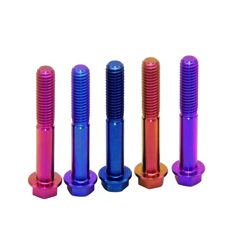 M5 M6 M8 M10 M12 титановый шестигранный фланцевый болт для мотоцикла