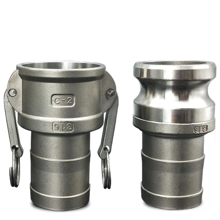 Plumbing Fittings Stainless 1/2 Inch Rotating Water Quick Camlock Couplings