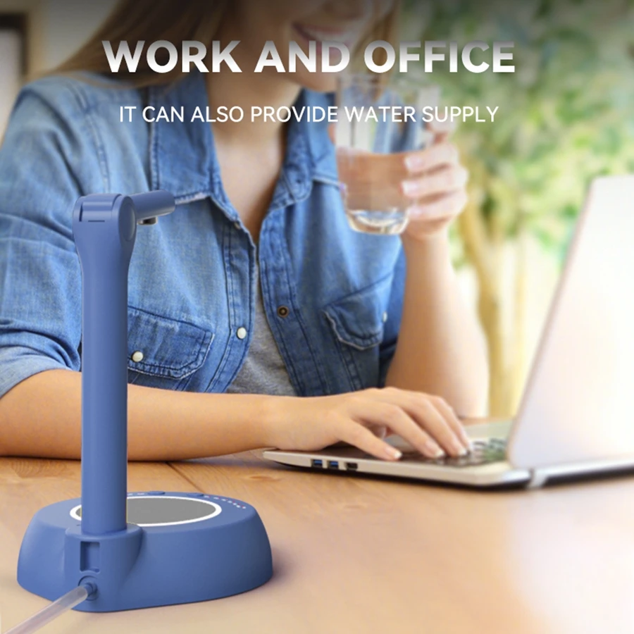 USA localstock Wireless Desktop Mini Rechargeable Electric Drinking Water Pump Water Dispenser For household Outdoor office