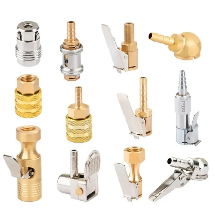  AC01 Heavy Duty Tire inflators part Air Chuck Clip-on Brass