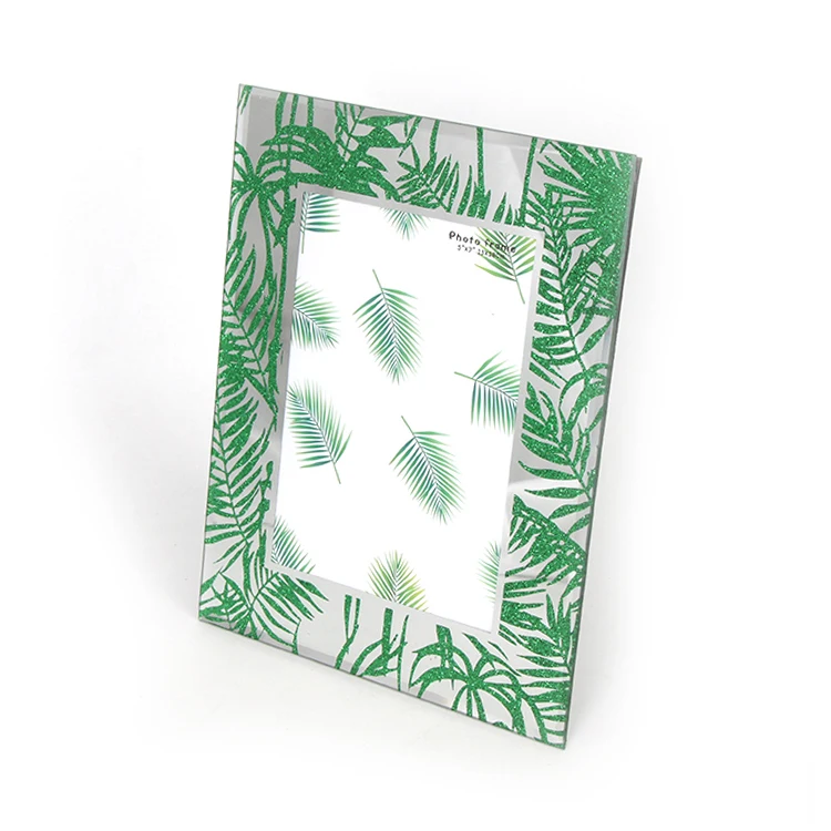 New Festival Home Decor Gift Large Tree Ornaments Photo Frame with Whit Glass and Crystal