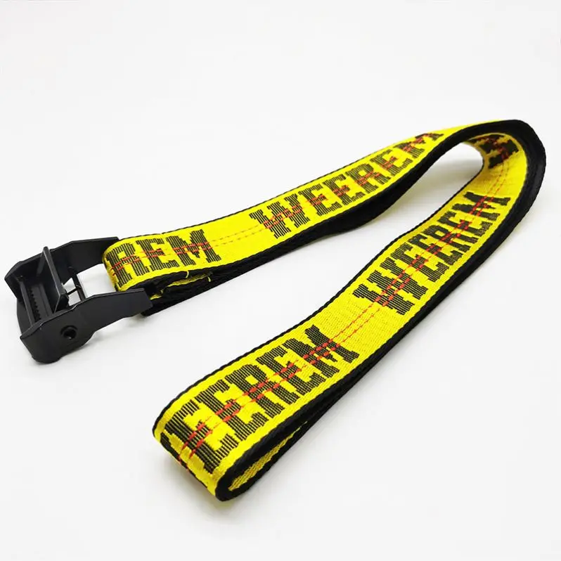 YWHCHI Stylish Woven Belts for Men Embroidered Belt Custom Made Fabric Webbing Canvas Waist Belts