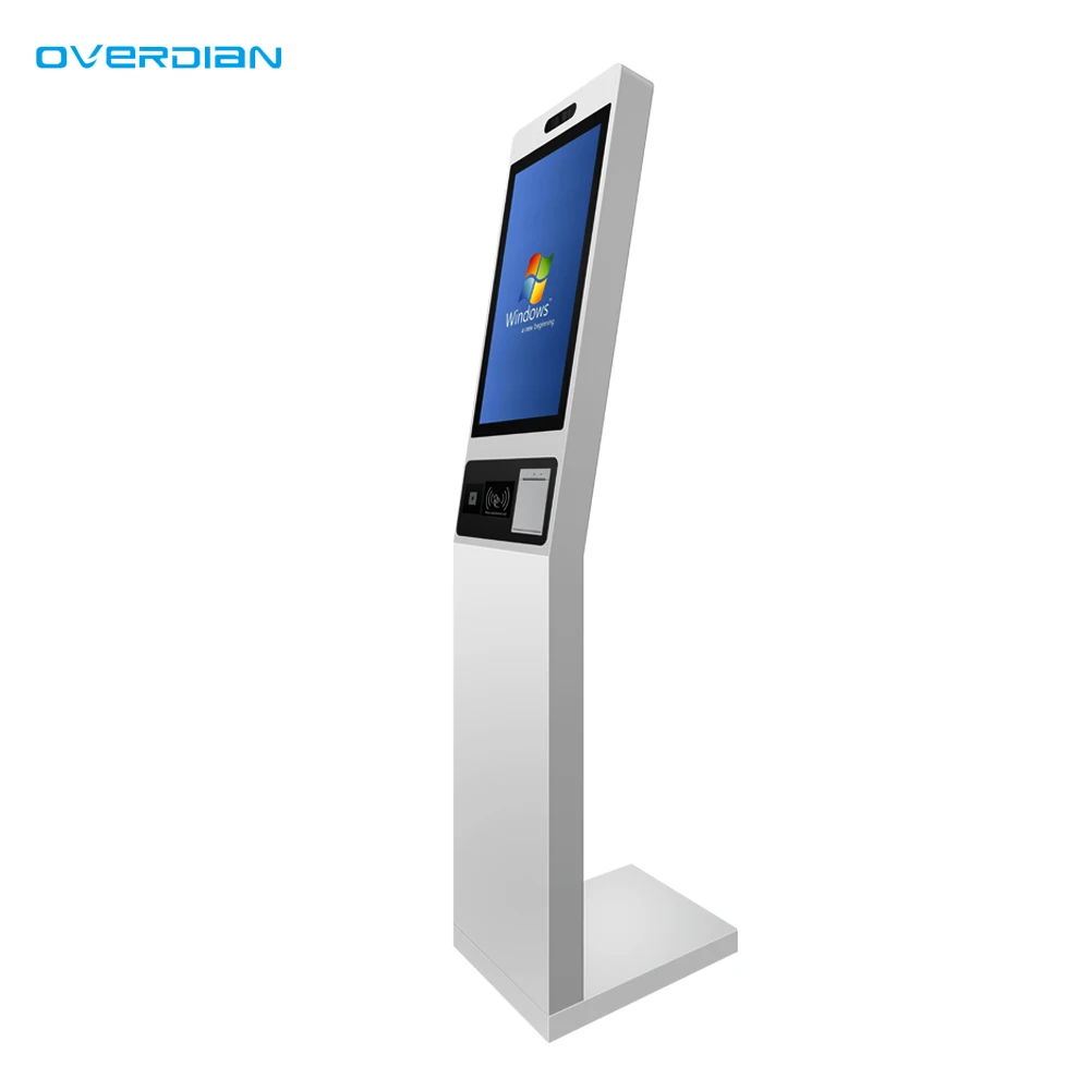 Kiosk Queue Ticket Free Standing Ticket Printer Automatic Self Service Payment Touch Smart Ticket Kiosk