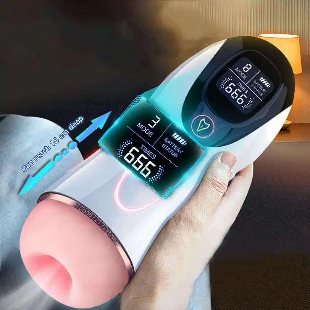 Best Selling Smart Counting Silicone Male Masturbating Sexy Adult Products Machines Sucking Sound Vibrating Masturbation