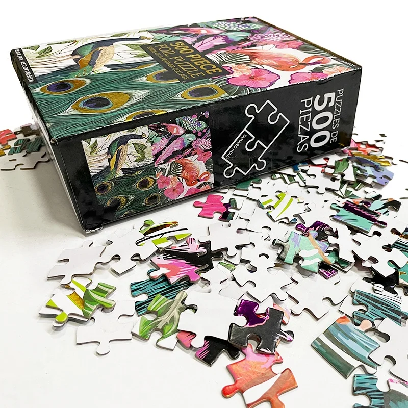 New Arrival Best Quality Customized Jigsaw Puzzles sublimation blank 500 Pieces custom Jigsaw Puzzle For Adult And Family