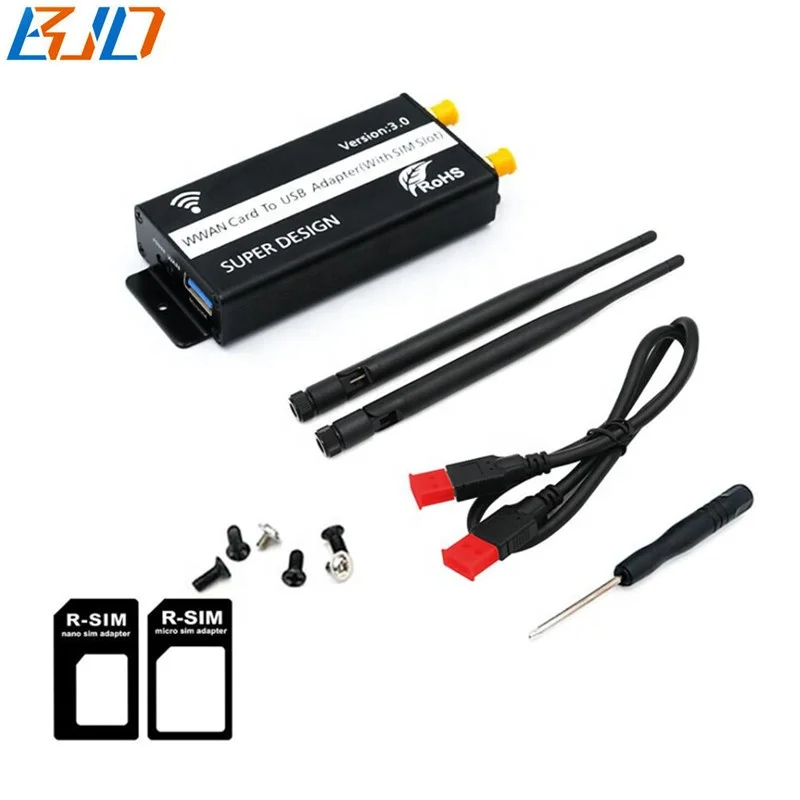 3G 4G LTE Modem NGFF M.2 B-Key to USB 3.0 Adapter Riser Card With Protection Case For Desktop Laptop in stock