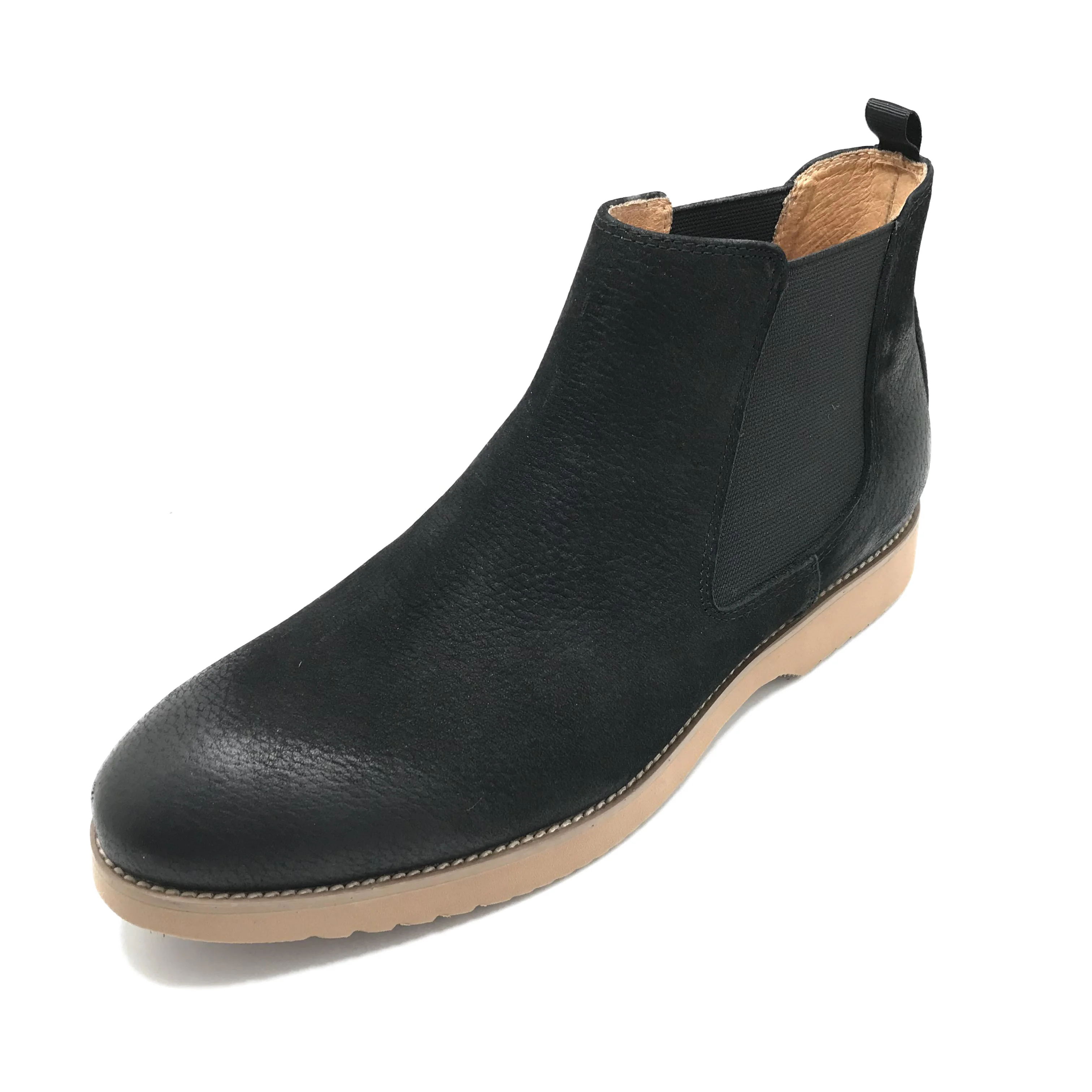 NEW vintage hand stitching comfort soft leather boot italian chelsea genuine leather boots for men