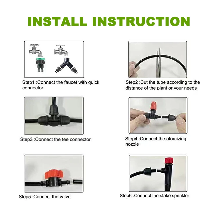 Eastpro Garden Watering Irrigation System Drip Irrigation kit Micro-Sprinkler Irrigation DIY Timer Plants Water Automatically,Ad