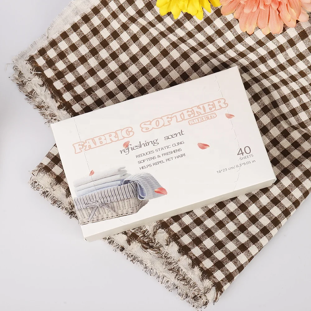 Hot Selling OEM Nonwoven Fabric Softener Sheets Free Sample Laundry Dryer Sheets