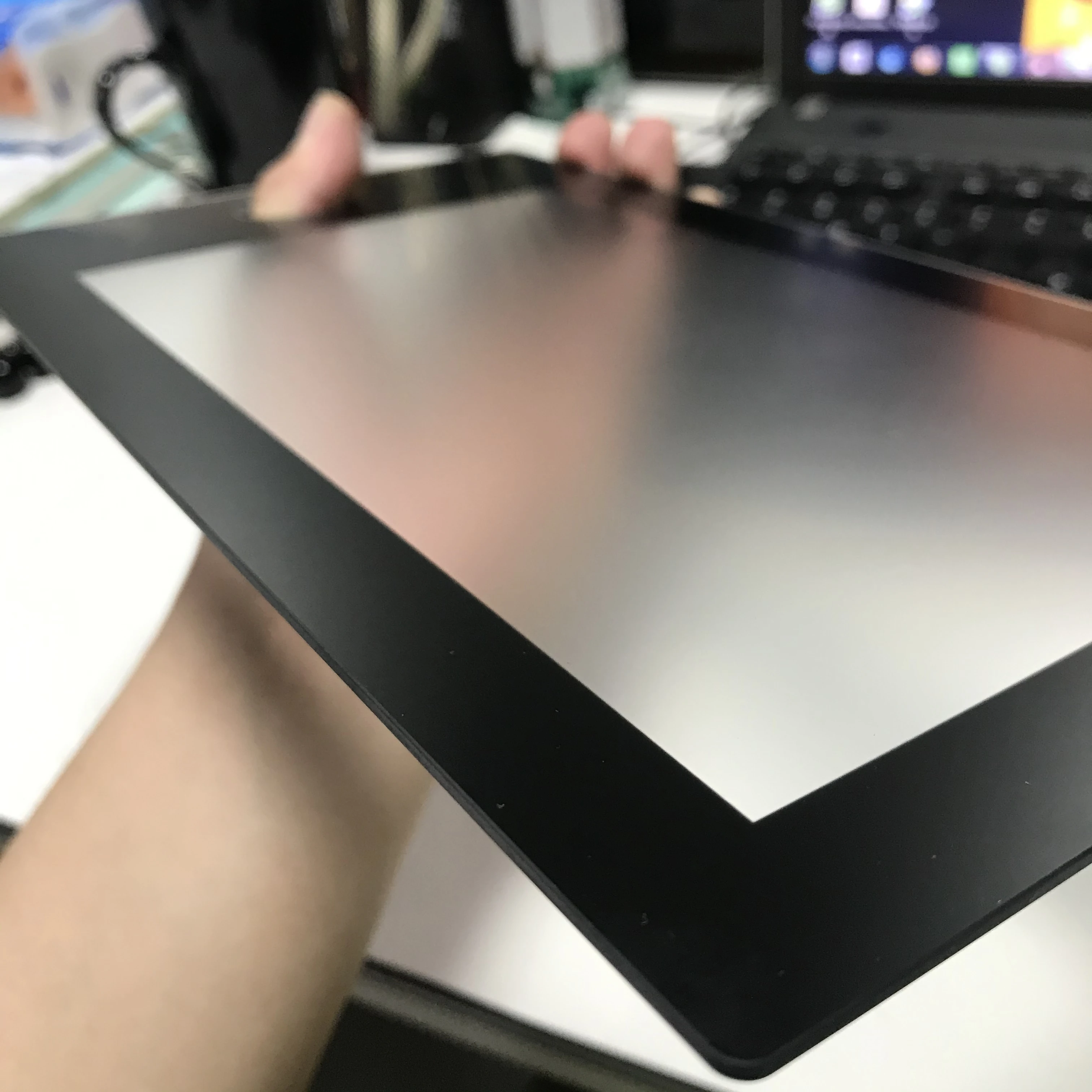 Factory Spot Wholesale 86*86*3mm Clear Glass Plate with Glass Painting Edging Glass Sheet