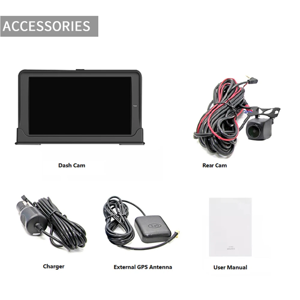 High Quality Car DVR Auto Camera Dash Cam Touch Screen GPS Navigation Car Driving Recorder 16GB