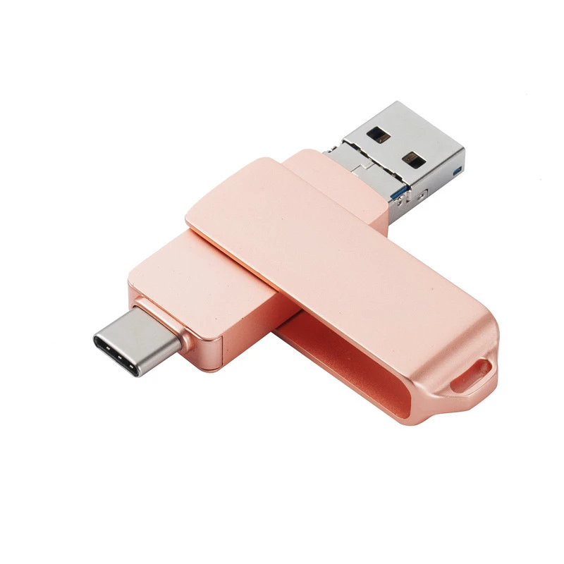 OEM logo USB flash drive 512GB 256GB 128GB 64GB 32GB 16GB USB Stick 2 in 1 otg usb flash drive 512GB 256GB 128GB