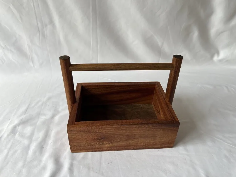 FSC certificated acacia Wood Cutlery caddy Utensil Holder, Silverware Organizer Flatware Caddy tray for Kitchen or Bar