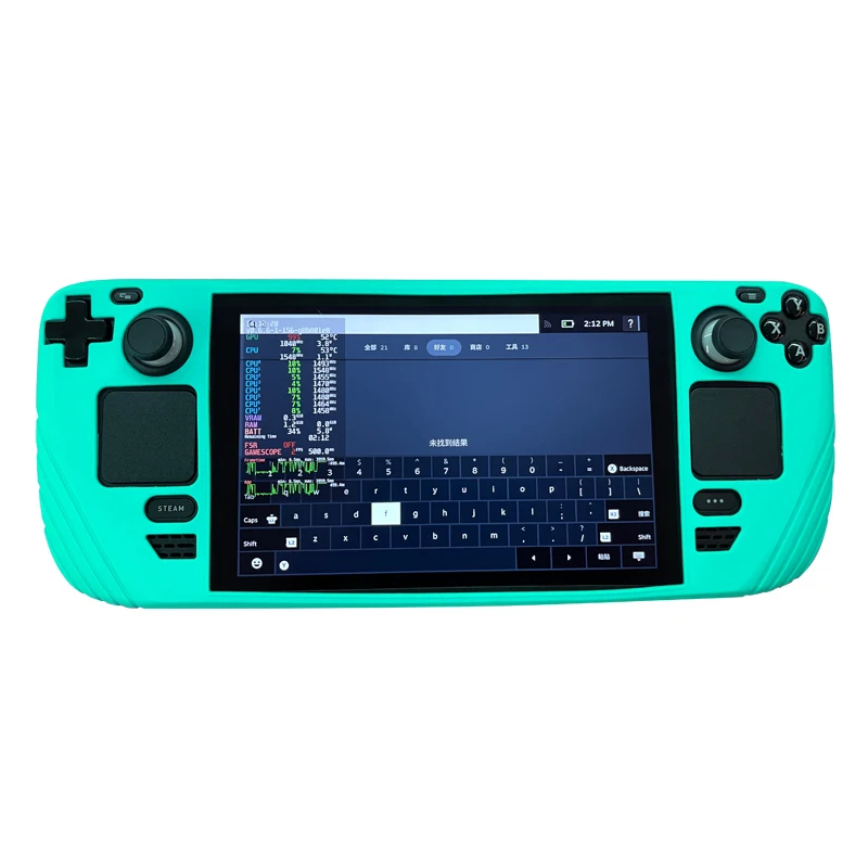 HOXC Patented Steam Deck Skin, Silicone Soft Cover Protector with Full Protection,Shock-Absorption and Anti-Scratch Design