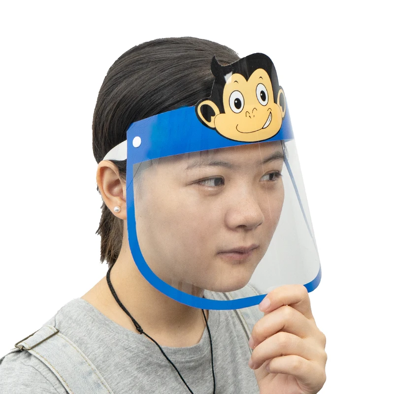 Disposable Transparent Anti-Fog Children Face Shields Cartoon Kids Face Shields