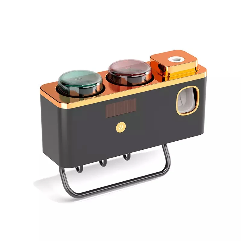 Настенный держатель для зубных щёток с автоматическим дозатором зубной пасты