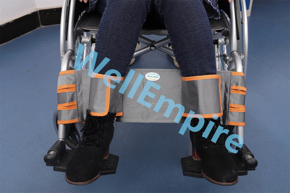 Wheelchair Leg Restraint - Safety Transport Foot Support Belt Straps Adjustable for Elderly & Disabled Accessories