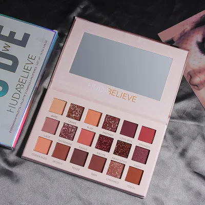 Custom private label 18 color eye shadow vegan waterproof makeup eyeshadow palette