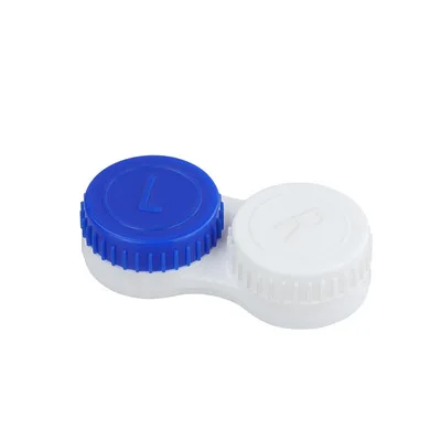 Blue And White Double Contact Lens Case