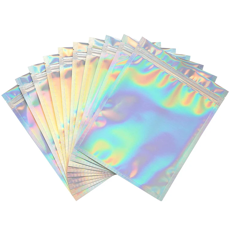 Custom 3.5g Resealable Heat Seal Bags Plastic Bag Vacuum Bags CR Zipper With Laser Film for Food Storage
