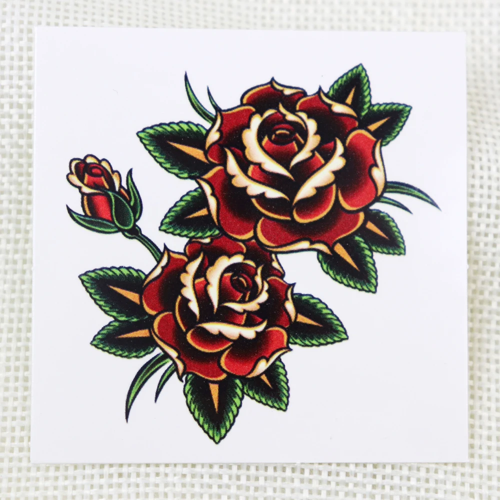 Горячая продажа водонепроницаемые моющиеся Цветочные временные тела Переводные татуировки наклейки