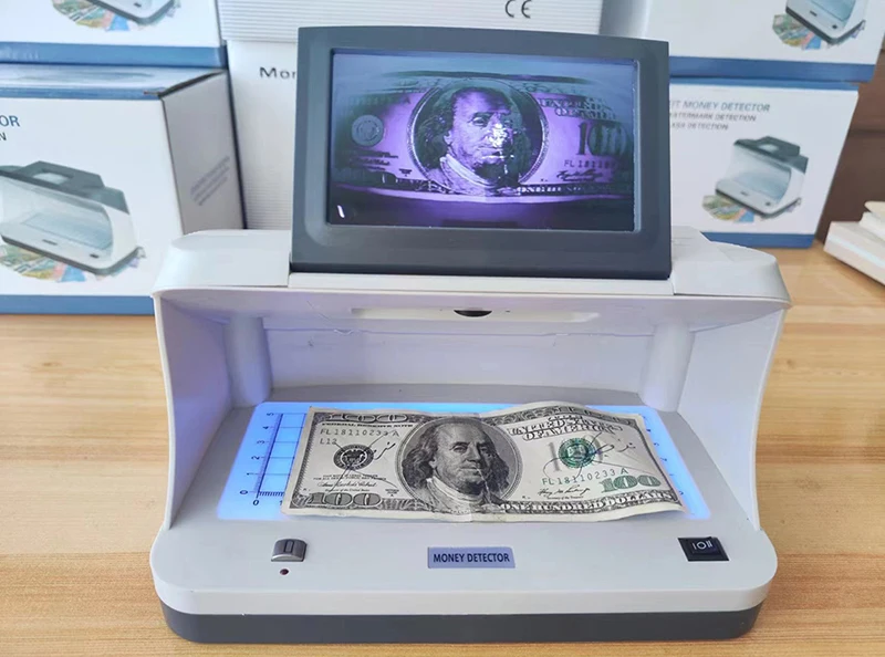 Factory directly Sale Money counterfeit detector infrared Detector IR UV LED MG Mult Fake Banknote Tester