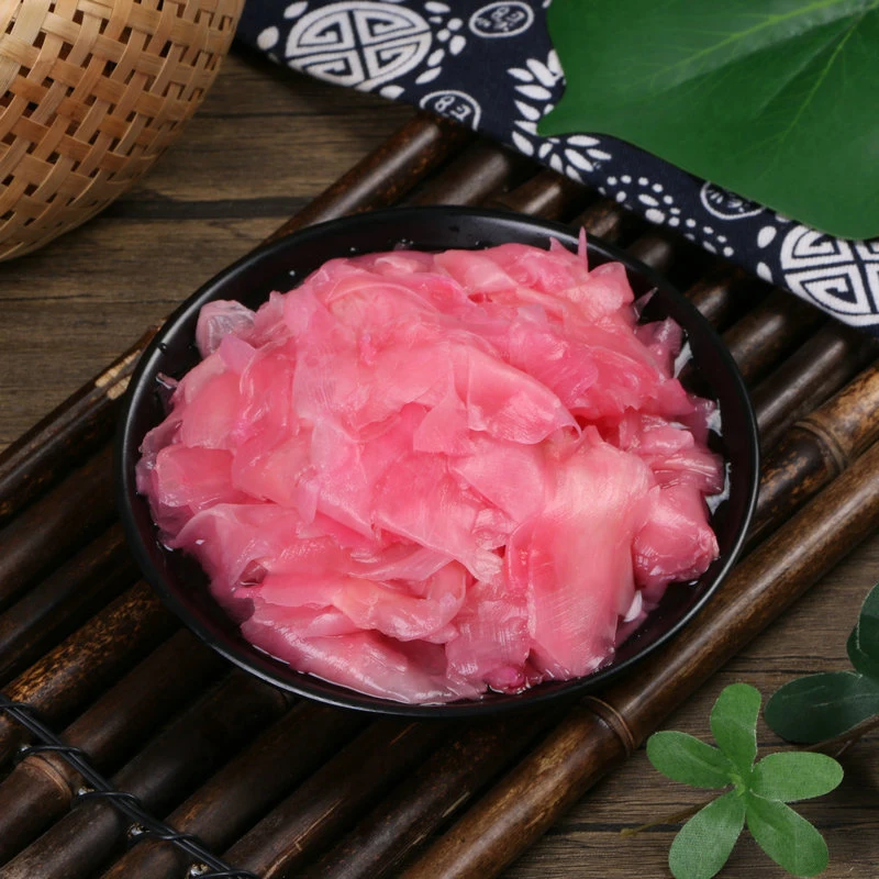 Factory Supplier Japanese style  Sushi Ginger  nature white and pink Ideal for Japanese Sushi restaurant, instant food for Salad