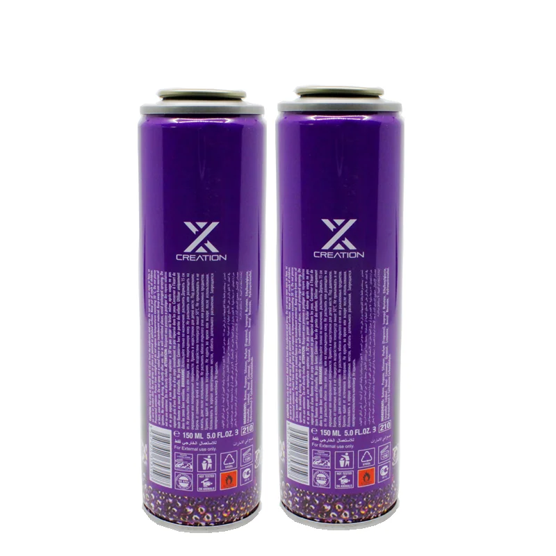 Guangzhou Can Manufacturer  body spray empty can Aerosol Tin Cans for Deodorant Body Spray