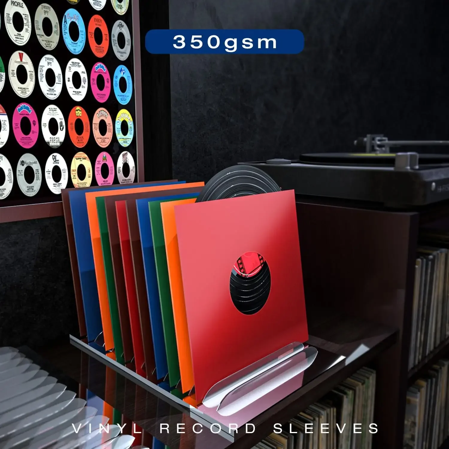 Black  Vinyl Record Sleeves 33 Rpm Record Inner Sleeves DIY Vinyl Covers Outer Album Jackets Blank Record Paper