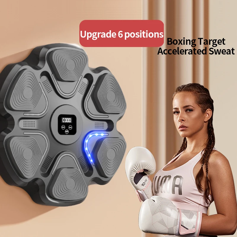 MKAS Smart Electronic Bluetooth Music Boxing Machine Synchronized Music Training Home Fitness Wall Mounted Boxing Machine