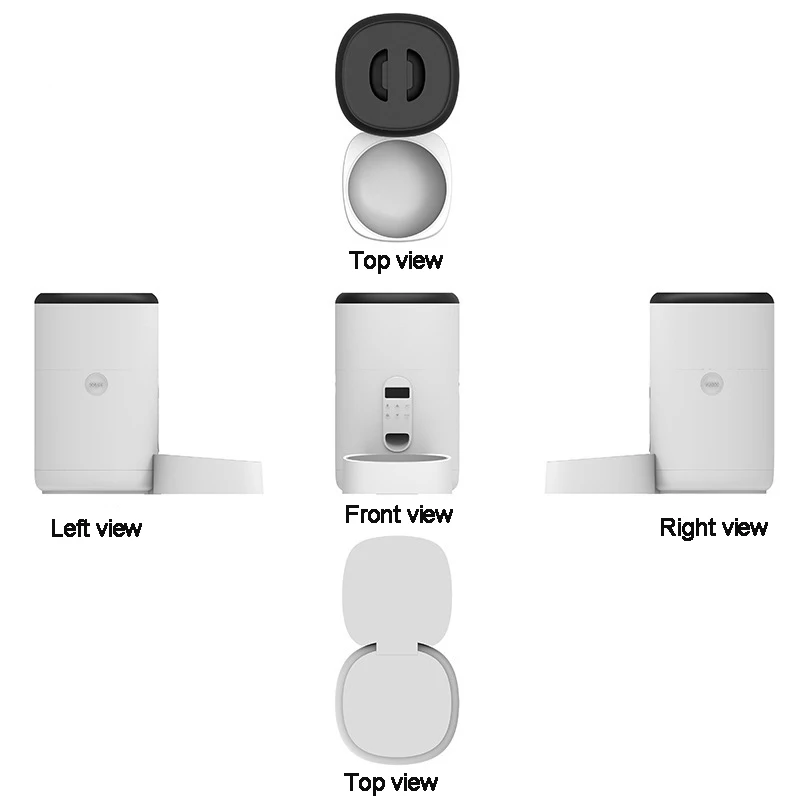 HANDOU Dog Cat Smart Pet Feeder Camera Wifi  Smart Mobile Phone App Remote Control Microchip Automatic Pets Feeder