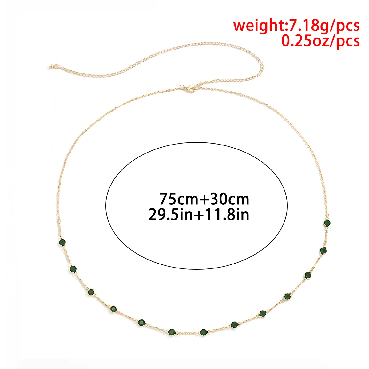  SHIXIN New Popular Green Rhinestone Beaded Waist Chain Retro Shiny Crystal Link Belly Wholesale Body for