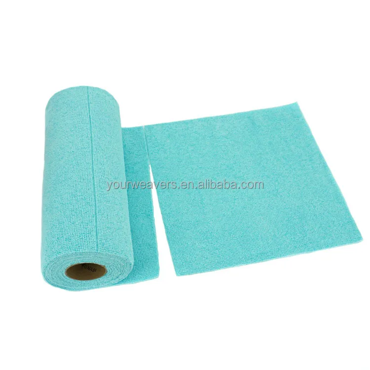 Wholesale 25x25cm Polyester Edgeless Micro Fiber Towel Rolls Car Cleaning  twisted loop Wash Detialing Microfiber Towel Roll