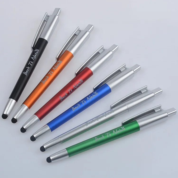 3 in 1 Smart Stylus Ballpoint Pen Custom LED Light-Up Advertising Promotional Pen with Logo