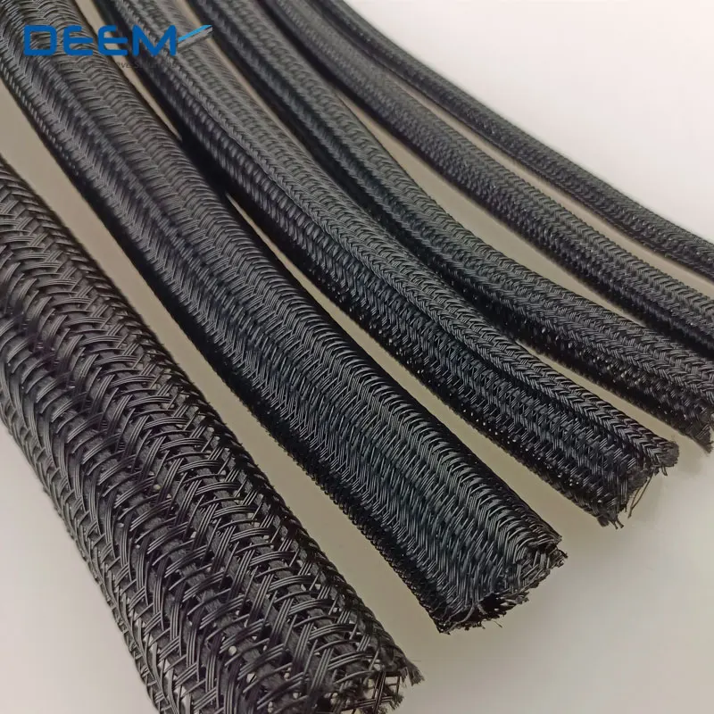 Split Self-Closing Braided Sleeving Wire Protection Cable Pc Organizer Cable Management Braided Sleeving