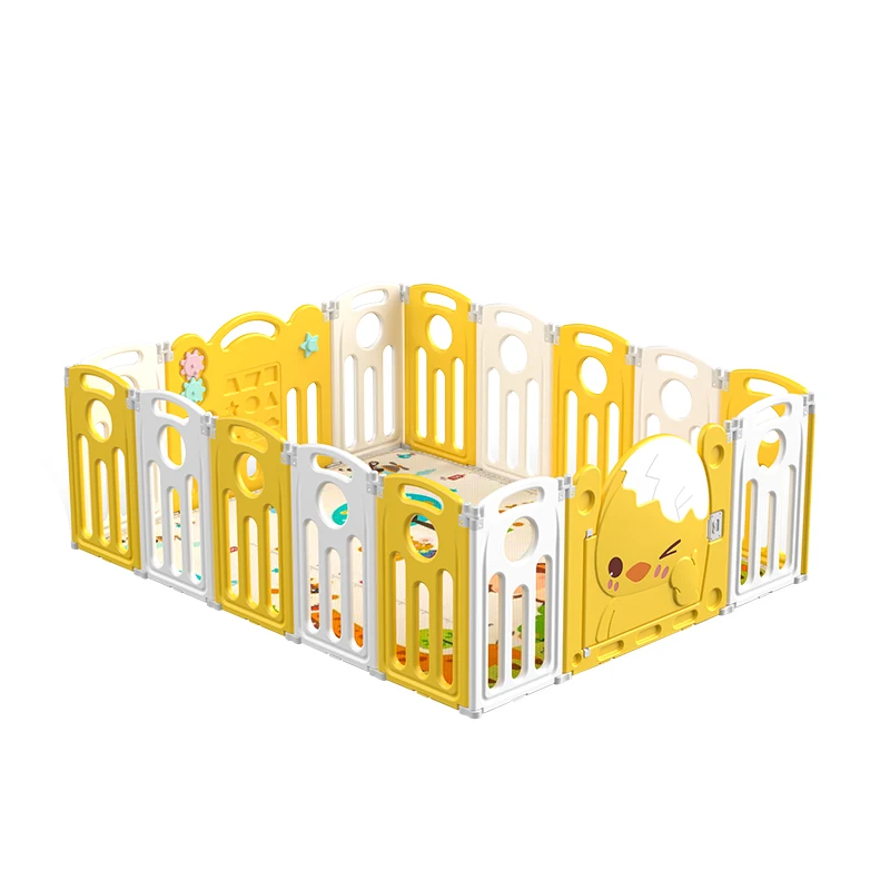 2022 Indoor and Outdoor use fence portable folding plastic playpen Baby Safety Playpen for kids playpen for baby