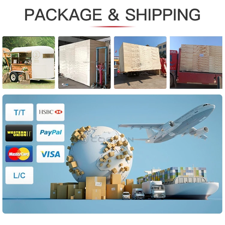 Vintage Food Mobile Horse Trailer Bar Ice Cream Cart Beer Bar Food Truck With Full Kitchen Restaurant Equipment