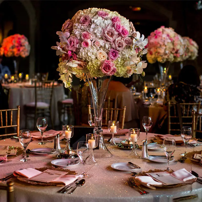 Ветровая лампа в европейском стиле, стеклянная Хрустальная Свадебная ваза для цветов, прозрачная декоративная ваза с орнаментом