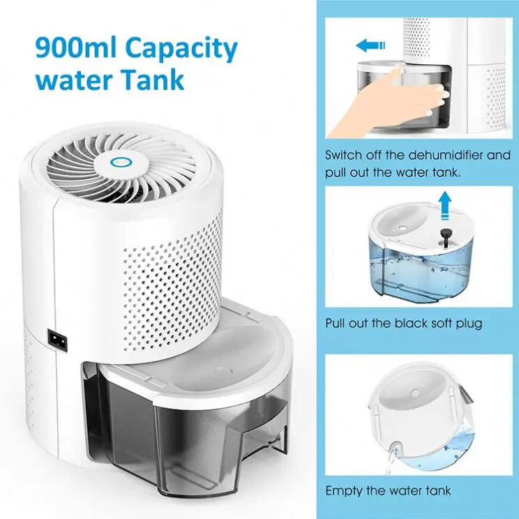 China Home Reusable Bedroom Quiet Low Noise Room Dehumidifier For Baby Rooms