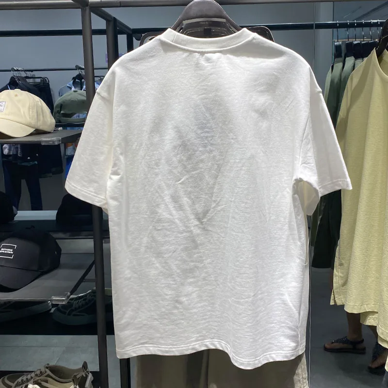 wholesale custom summer cotton drop shoulder oversized 3d t-shirt little frog casual T-shirt