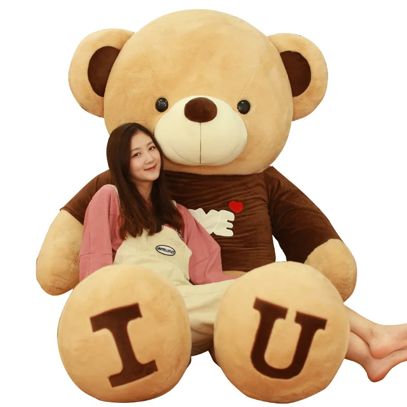 80cm Plush Teddy Bear With Shirt Stuffed Animals Bear Plush Toys Teddy Bear Doll Lovers Birthday Baby Gift