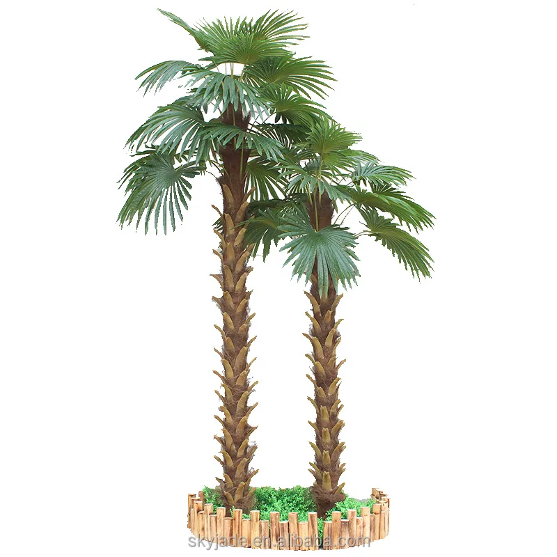 Factory Wholesale Custom 3m 4m 5m 6m 7m 8m 9m 10m 15m 20m Wind Resistant Big Coconut Fake Outdoor Large Artificial Palm Tree