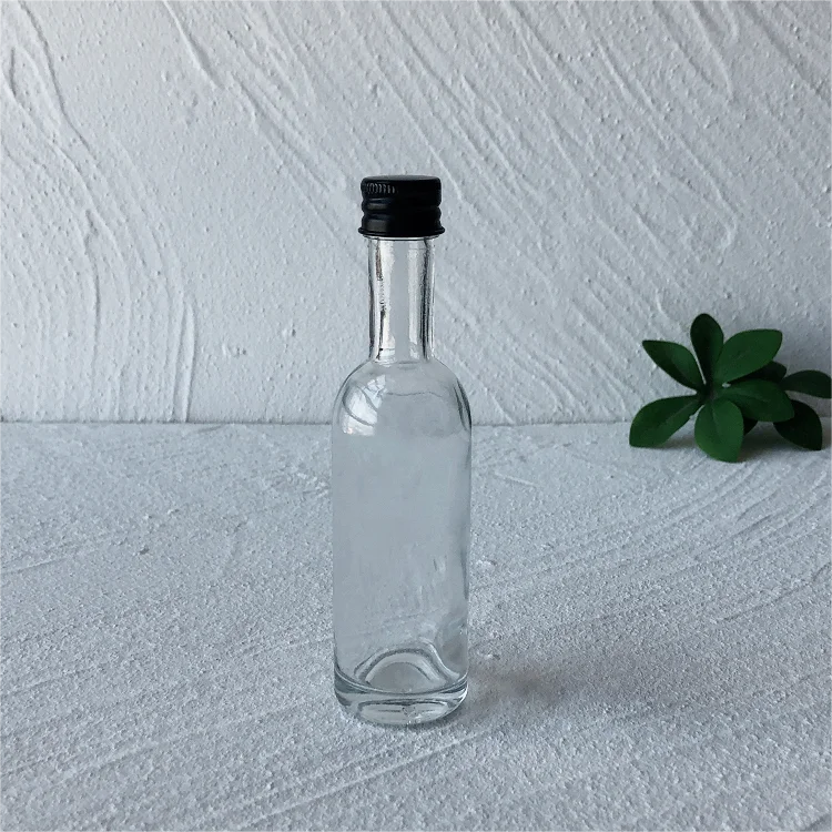 30ml 50ml 100ml Liquor mini wine bottles tequila rum whisky liquor spirit glass bottle