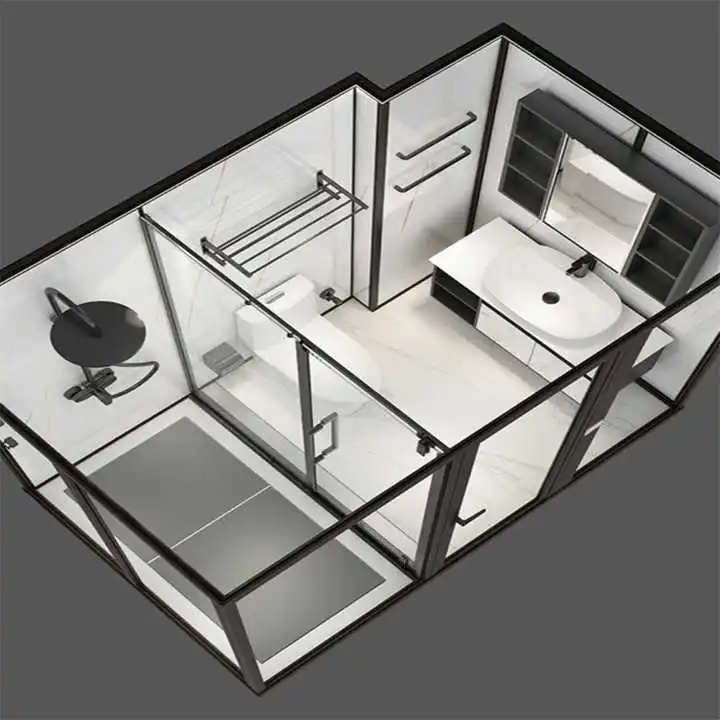 Low Price All in One Bathroom Shower Prefab Bathroom Pod with Toilet
