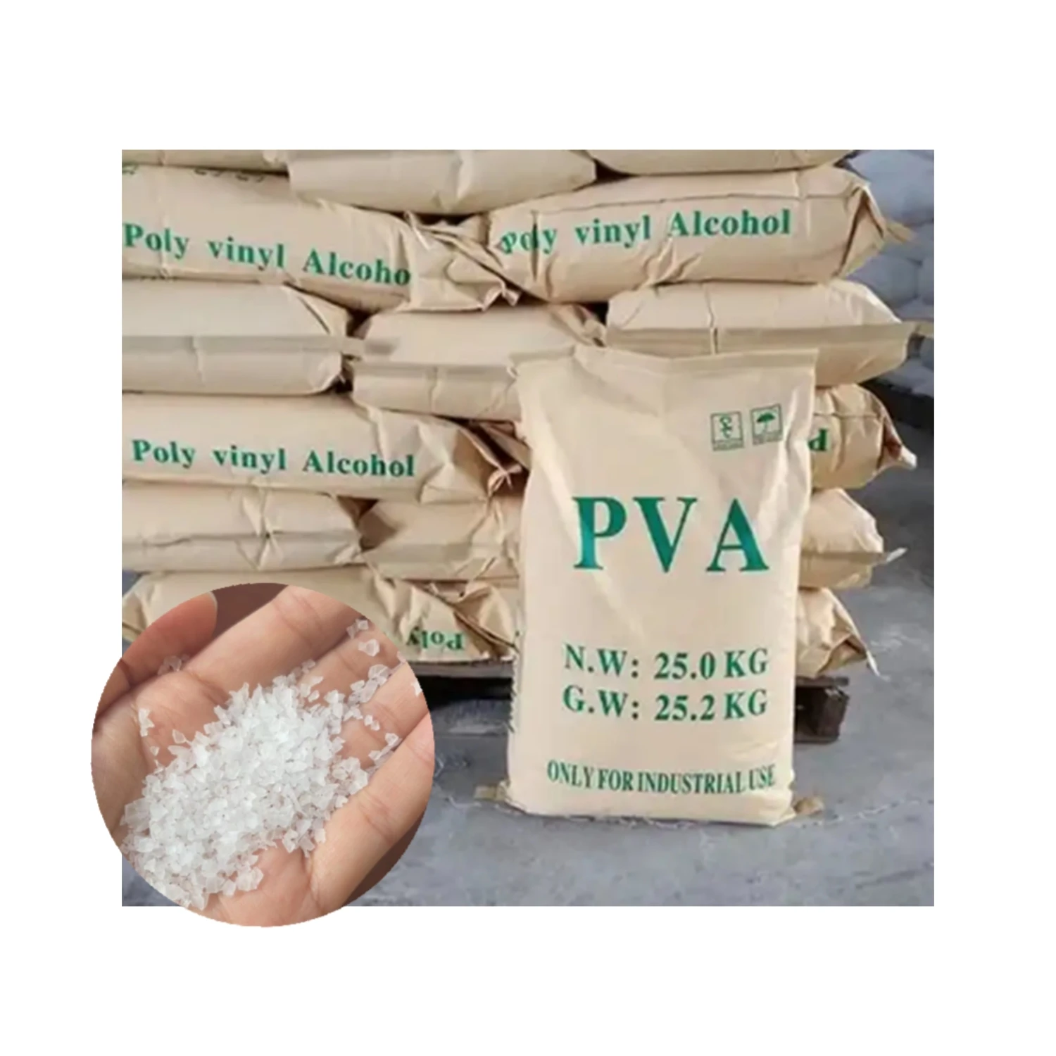 supply best price PVA Powder Adhesive Cellulose Fiber Powder PVA 2488 Polyvinyl Alcohol CAS 9002-89-5