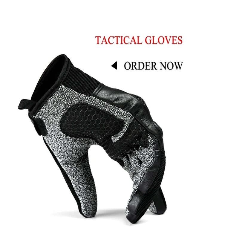 PTG Outdoor Climbing Fitn Riding Gloves Anti-Cut Anti-Slip Anti-Heat Functions Work Protection Safety Tactical Gloves