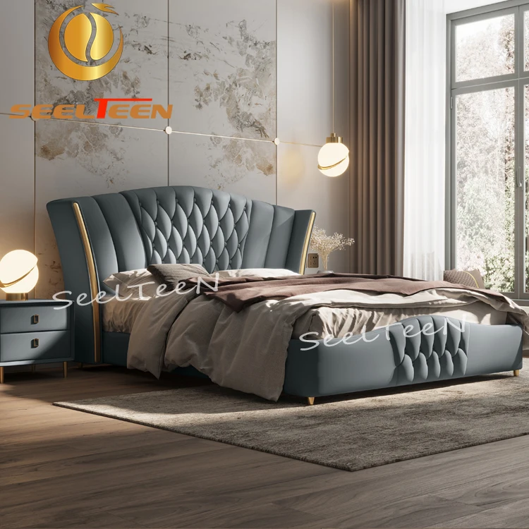 Designs Luxury Solid Wood Hotel Furniture 5 Star Master King Size Bedroom Set