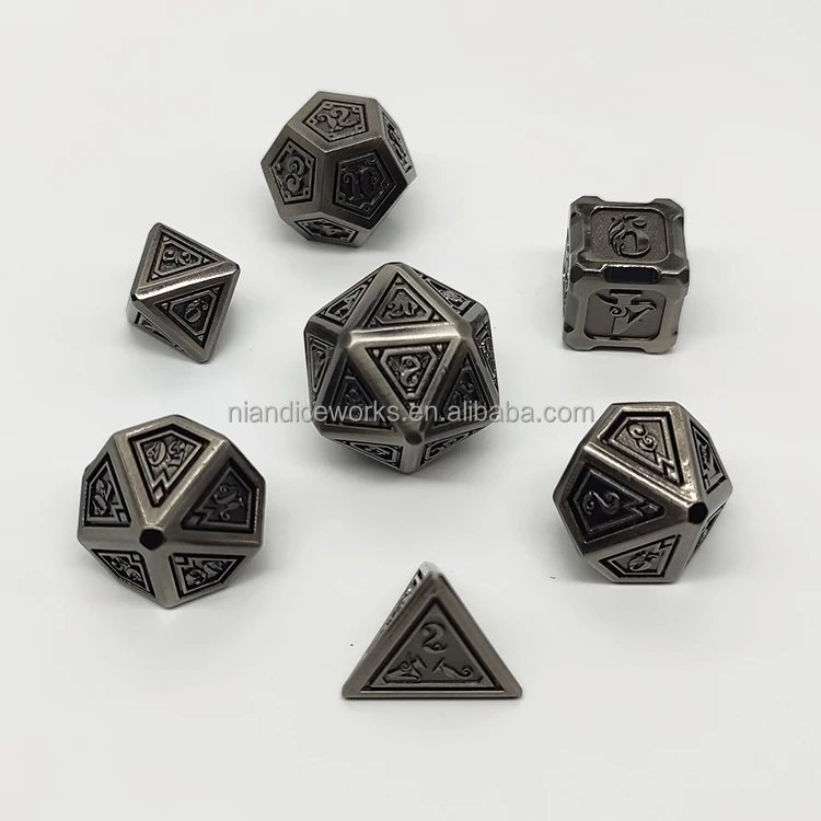 zar custom  individual metal dice 20mm for sale  infinity  dungeons and dragons miniatures metal d&d dice set