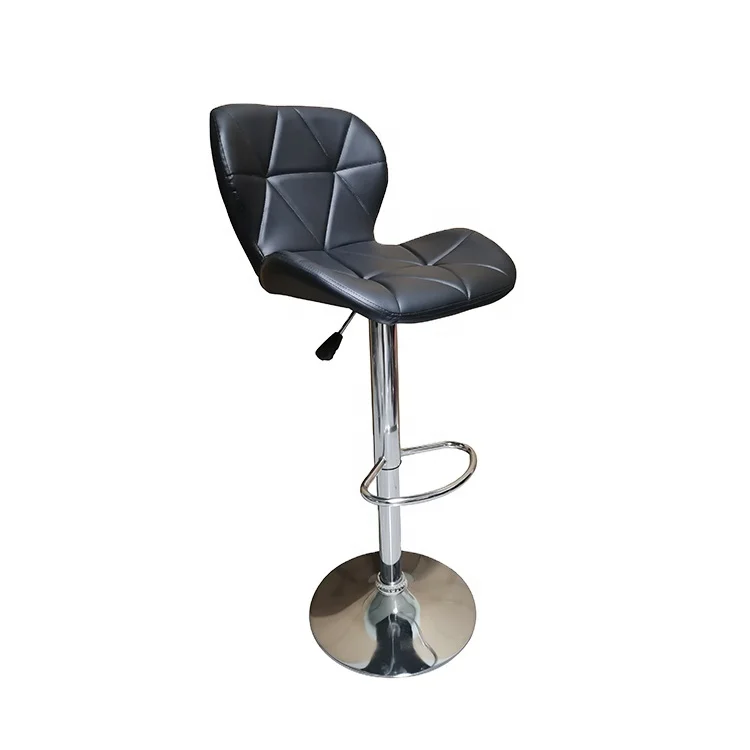 China Hot Sell Cheap Industrial Leather Bar Stool Furniture Pu Adjustable Swivel Kitchen Bar Stool Chairs For Sale
