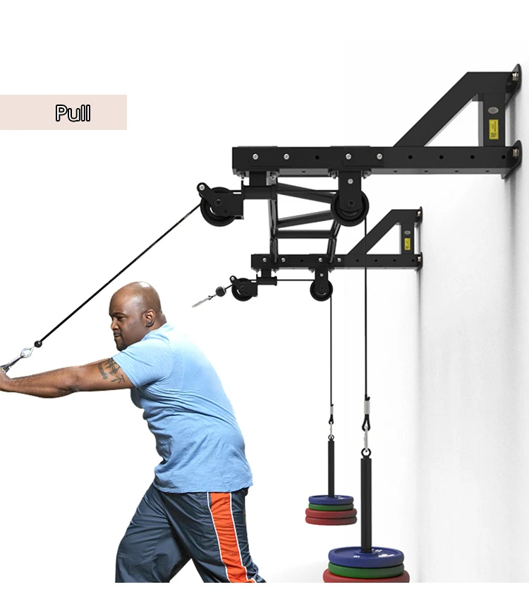 Wavar Multifunctional strength training pulley block single parallel bars wall mounted Pull up bar Home gym fitness equipment